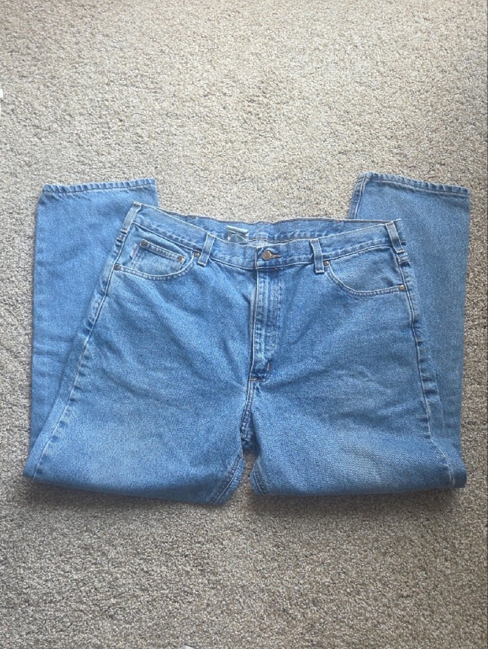 VINTAGE Carhartt Men’s  Medium Blue Relaxed Jeans